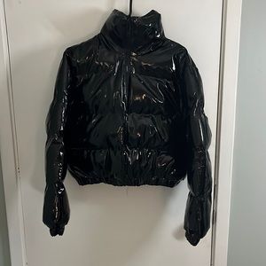 Pretty Little Thing cropped bubble jacket